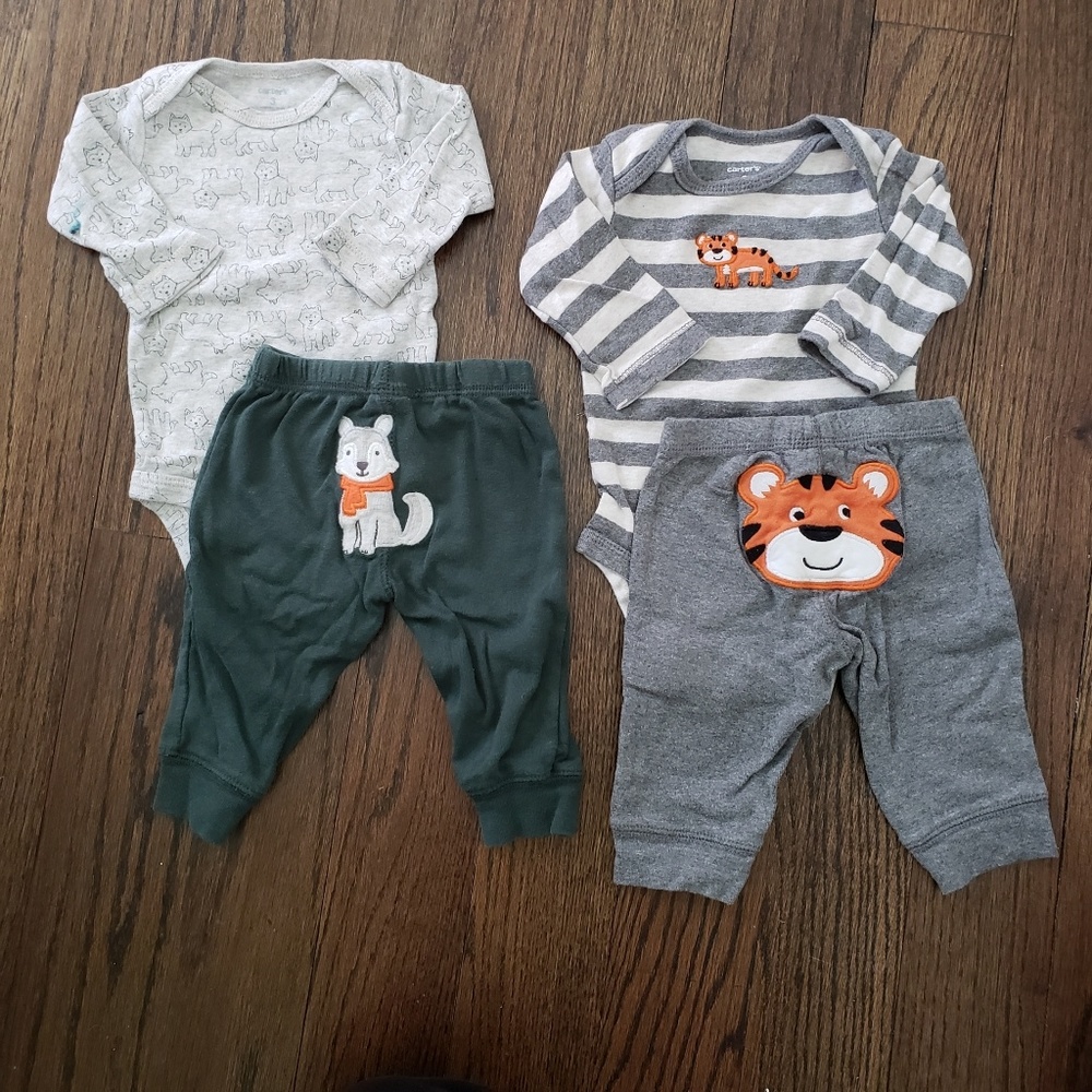 2 baby boy sets from Carters